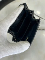 CHANEL - CC Black Leather Crossbody Pouch / Bag