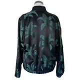 SAINT LAURENT - Silk Palm Bomber Jacket FR 42