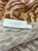 ZIMMERMANN - Tropicana Belted Midi Dress Sz 1