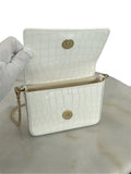 SCANLAN THEODORE
- White Croc Mini Triangle Diamanté Bag