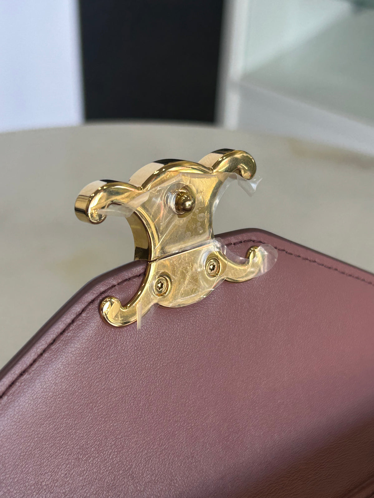 CELINE - Wallet on Chain Margo - Vintage Rose