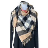 BURBERRY - Triangle Check Scarf