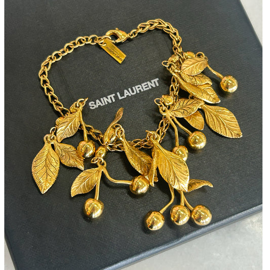 SAINT LAURENT - Leaves Charm Bracelet