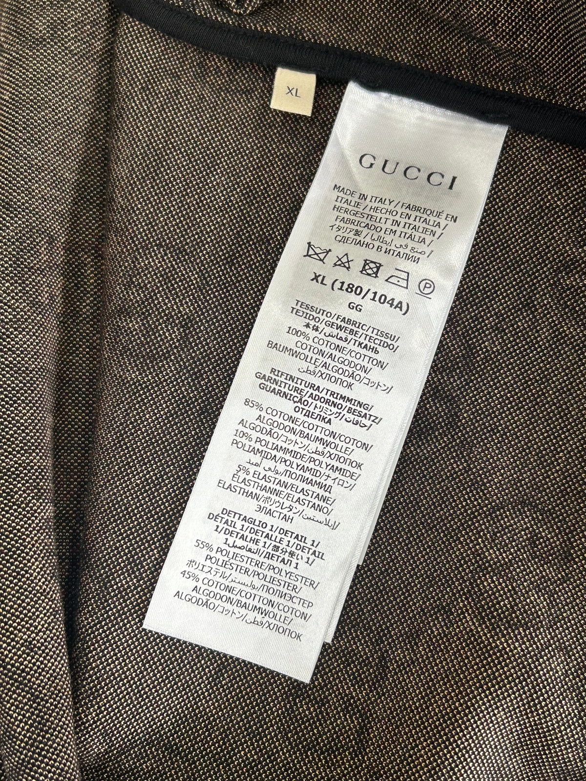 GUCCI - Monogram Side-Stripe Jacket Sz XL