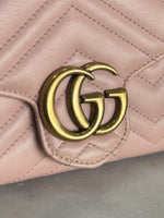 GUCCI - GG Marmont Chain Wallet Bag in Soft Pink