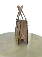 PRADA - Saffiano Leather Studded Double Zip Tote