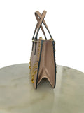 PRADA - Saffiano Leather Studded Double Zip Tote