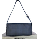 BURBERRY - Navy Check Haymarket Shoulder Bag