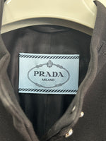 PRADA - Virgin Wool Black Coat Sz 42