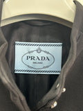 PRADA - Virgin Wool Black Coat Sz 42