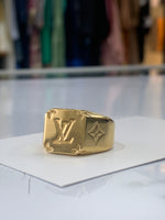 LOUIS VUITTON - Monogram Signet Ring Sz M