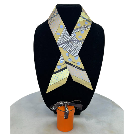 HERMÈS - Twilly 86 Silk Scarf - Strap & Bridal