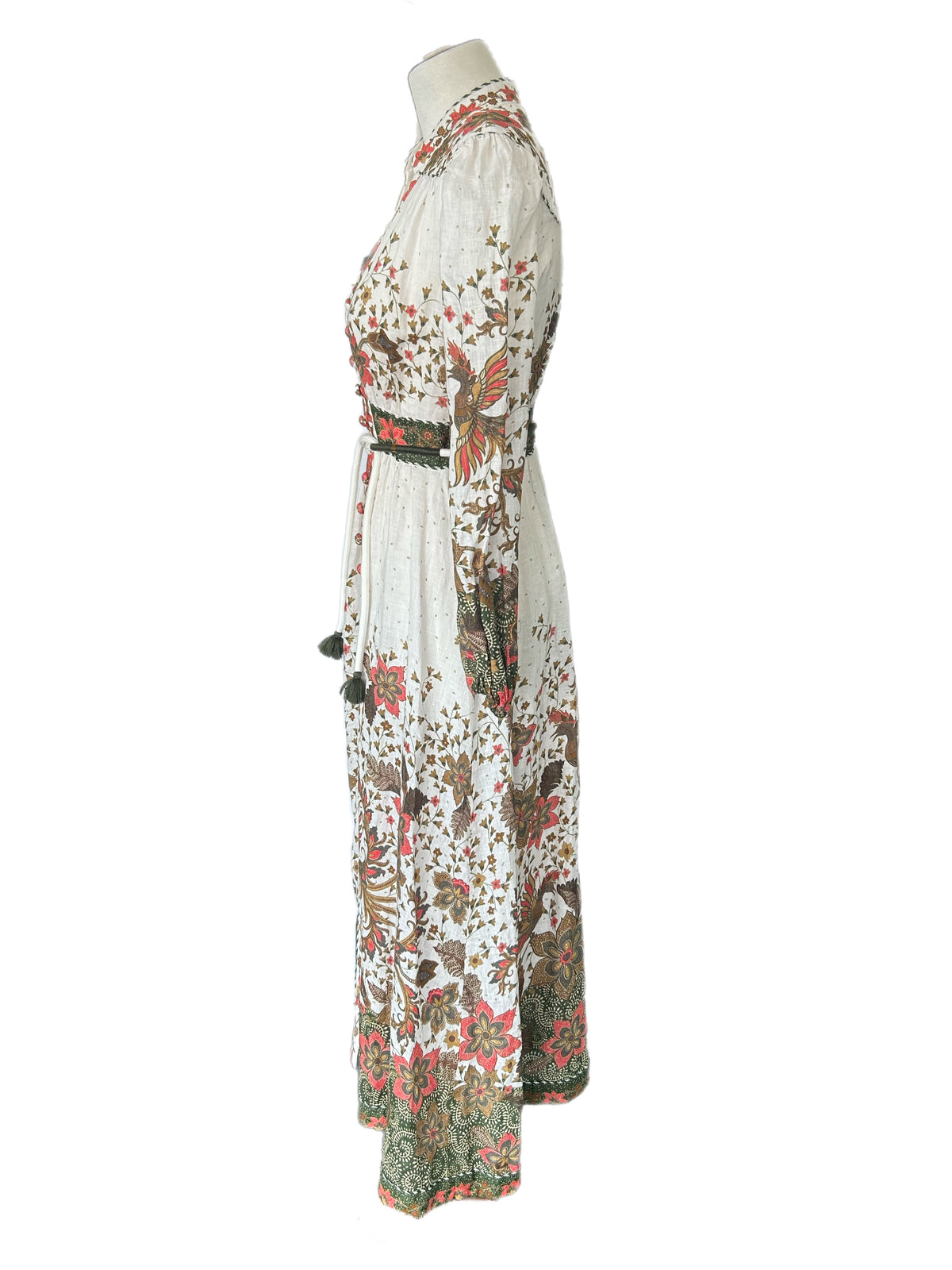ZIMMERMANN - Empire Batik Floral Linen Dress Sz 3