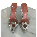 AMINA MUADDI - Begum Glass Slingback Pumps Sz 37