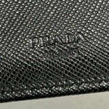 PRADA - Saffiano Black Leather Travel Wallet