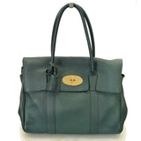 MULBERRY - Bayswater in Heavy Grain Green Leather