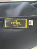 FENDI - Black Cowl Neck Slip Dress Sz S