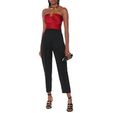 ALEXANDER McQUEEN - Red Silk Bustier Sz 44