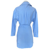 ALEXANDER WANG - Crystal Tie-Waist Shirt Dress Sz 0