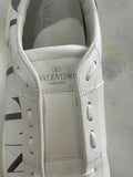 VALENTINO - VLTN Open White Leather Sneakers Men’s Sz 42