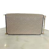 LOUIS VUITTON - Pochette Félicie Tourterelle Empreinte Leather
