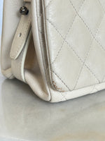 CHANEL - City Rock Leather Cream Flap Bag