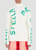 STELLA MCCARTNEY x Ed Curtis - Printed Wool-Blend Sweater Sz S