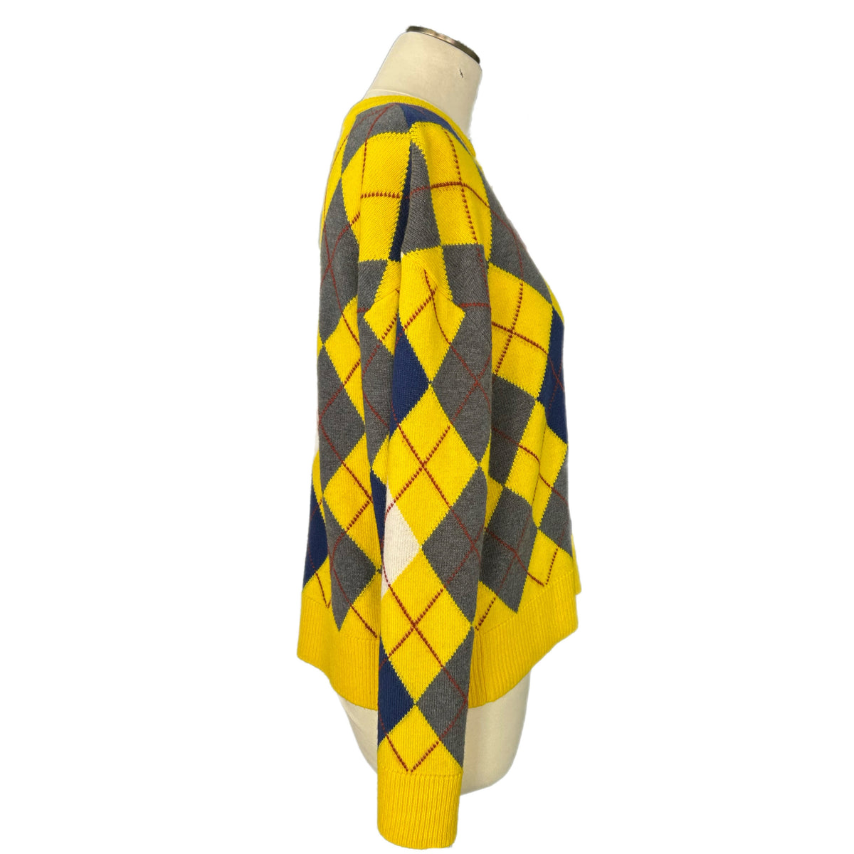 LOEWE - Argyle Wool Sweater Sz S (relaxed fit)