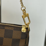 LOUIS VUITTON - Mini Pochette Accessories in Damier Ebene