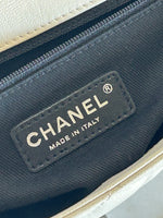 CHANEL - City Rock Leather Cream Flap Bag