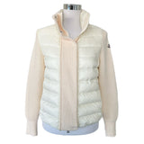 MONCLER - Cream Maglione Tricot Cardigan Sz S