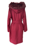 MAX MARA STUDIO - Virgin Wool Hooded Coat Sz IT 46
