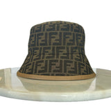 FENDI - Brown FF Jacquard Bucket Hat