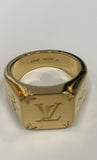 LOUIS VUITTON - Monogram Signet Ring Sz M