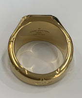 LOUIS VUITTON - Monogram Signet Ring Sz M
