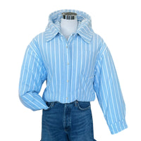 ALEXANDER WANG - Oxford Bubble Hem Puffer Jacket Sz XS (Relaxed Fit)