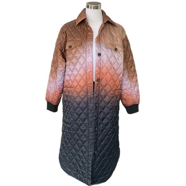 MUNTHE  - Apact Quilted Longline Jacket Sz 8-10