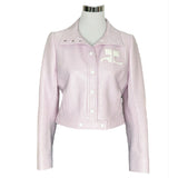 COURREGES Paris - Re-edition Vinyl Cropped Jacket 42 / Suit AUS 10