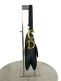 DIOR - Saddle Bag in Black Grained Leather