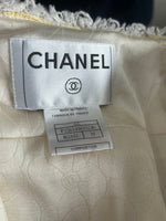 CHANEL - Yellow Tweed Houndstooth Jacket Sz 38