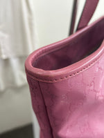 GUCCI - GG Imprime Pink Tote Bag