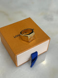 LOUIS VUITTON - Monogram Signet Ring Sz M