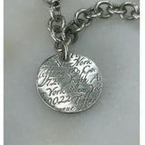 TIFFANY & Co. - Silver Notes Fifth Avenue Round Tag Bracelet