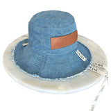 LOEWE - Frayed Fisherman Hat in Denim & Calfskin