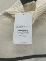 ANINE BING - Courtney Sweater in Ivory/Black Sz M