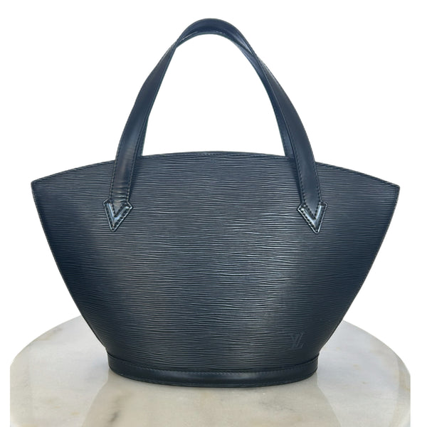 LOUIS VUITTON - Saint Jacques PM Black Epi Leather Tote