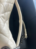 CHANEL - City Rock Leather Cream Flap Bag