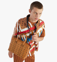 MCM - Klassik Tote in Visetos Cognac