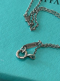 TIFFANY & CO. - 1837 Circle Silver Pendant & Chain