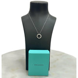 TIFFANY & CO. - 1837 Circle Silver Pendant & Chain